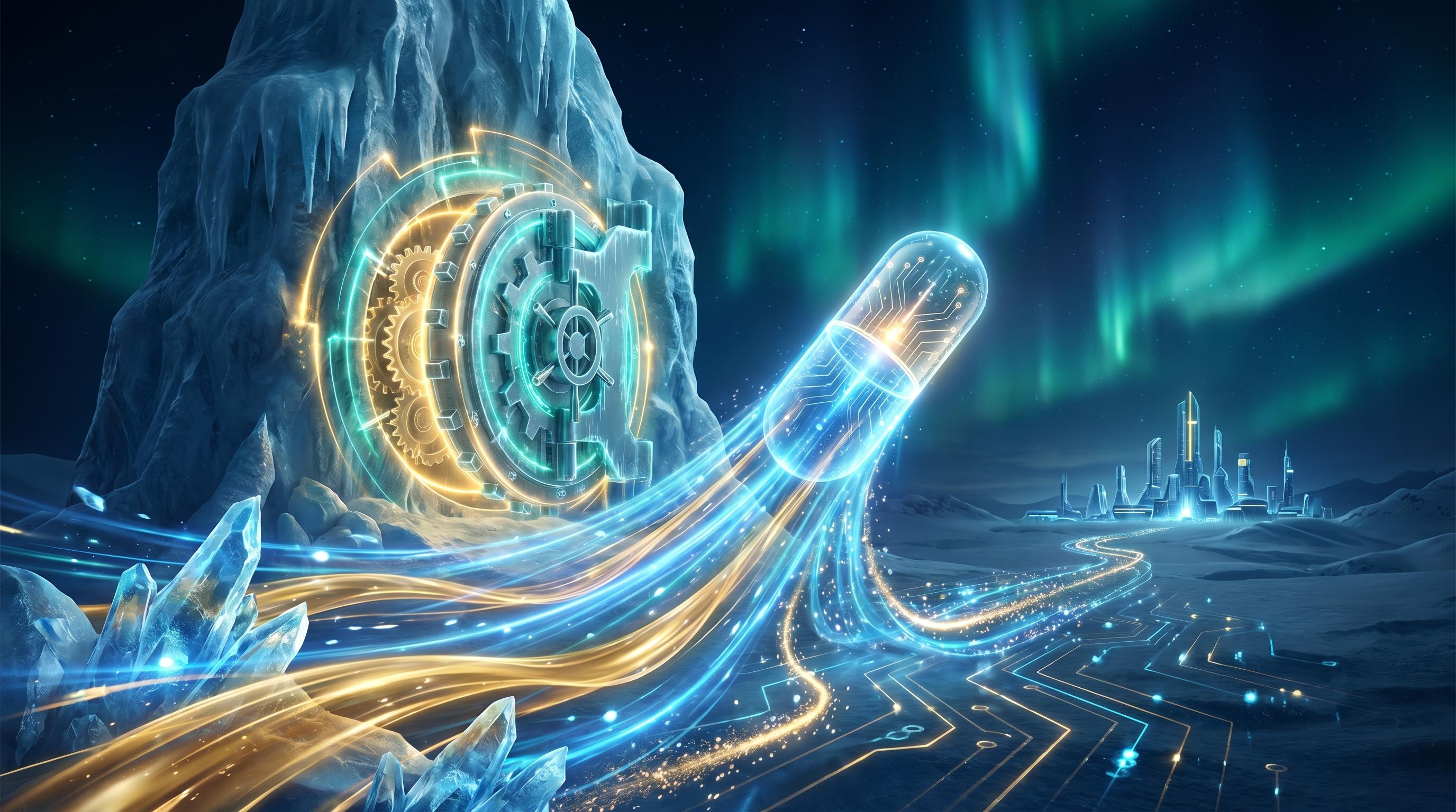 Wegovy Pill Wave background
