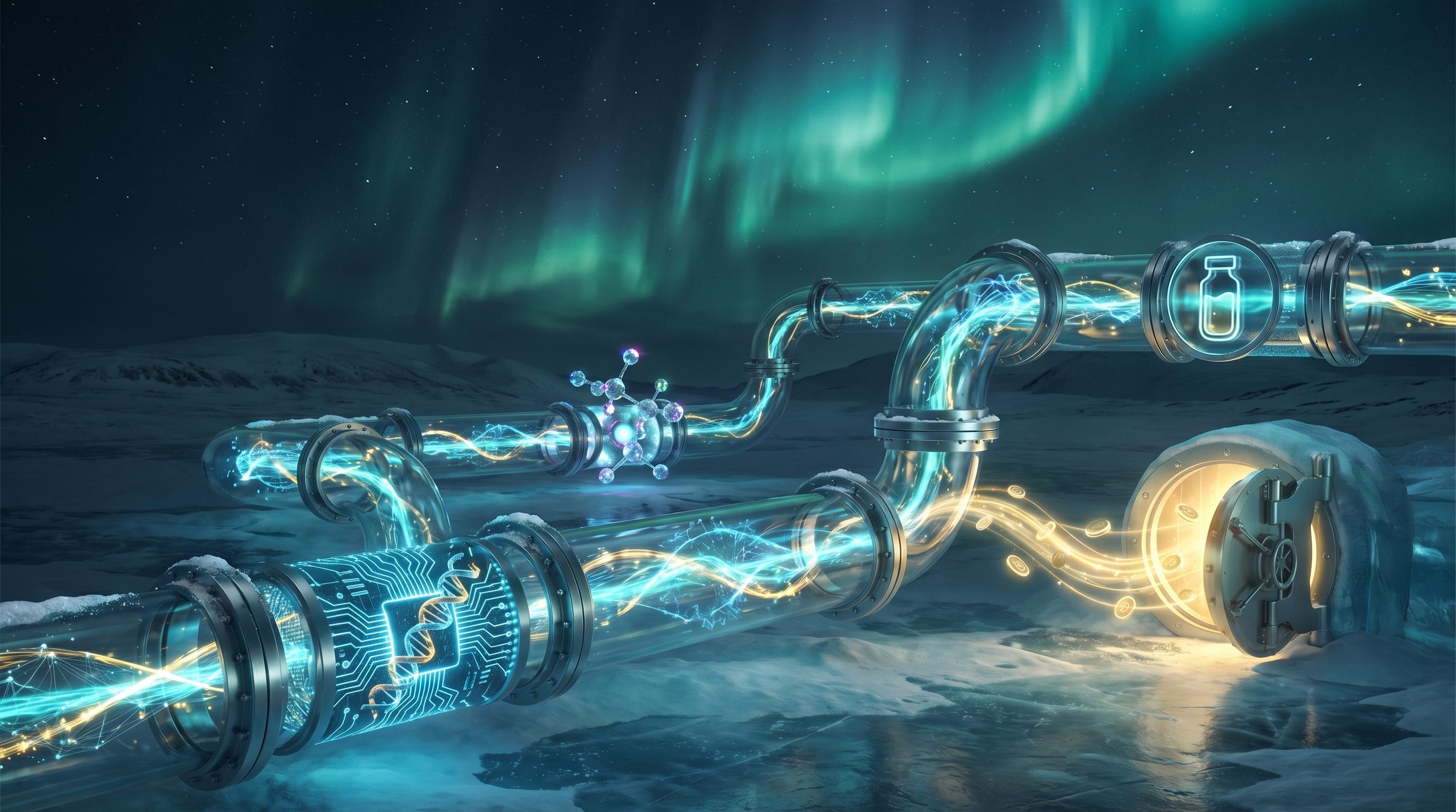 AI Biopharma Pipeline background