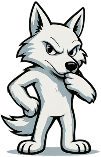 North AI Wolf Mascot North wolf mascot