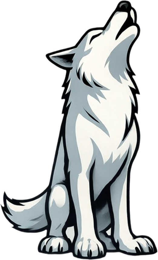 North Trade Wolf Mascot